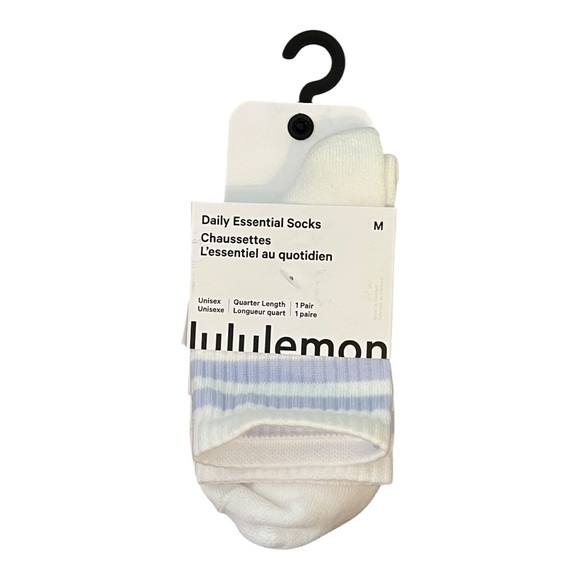 Lululemon Daily Essential Socks Quarter Length Unisex M NWT - Picture 1 of 2